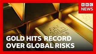 Gold hits record high as global risks drive rush to safe haven | BBC News
