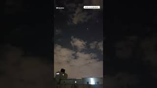 Iranian missiles intercepted over Tel Aviv night sky