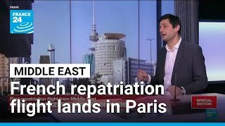 First French repatriation flight lands in Paris from the Middle East • FRANCE 24 English