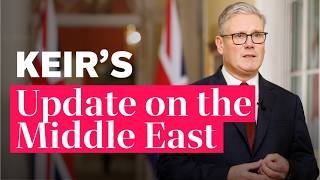 Keir Starmer gives update on the situation in the Middle East