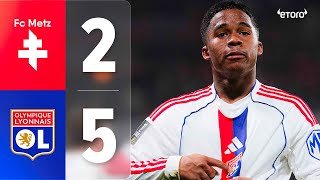 FC Metz - OL : Endrick s'offre un triplé dans la large victoire lyonnaise (2-5)