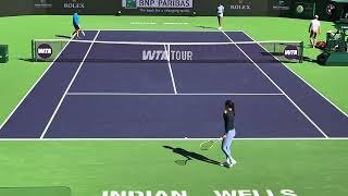 Leylah Fernandez v Venus Williams Practice Set BNP Paribas Open Indian Wells 2026