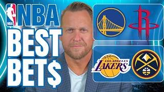 BEST Thursday NBA Picks! Warriors vs Rockets | Lakers vs Nuggets