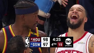 Final 4:25 WILD GAME 4 ENDING Rockets vs Warriors | April 28, 2025
