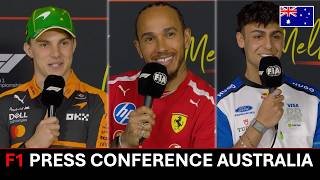 F1 Pre-Race Press Conference – Hamilton, Piastri & Lindblad | Australian GP 2026!