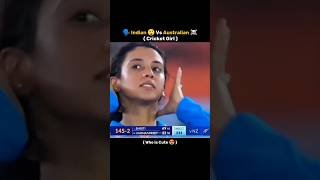 India vs Australia women's cricket match short video #smritimandhana #cricket #cricketlover #shorts