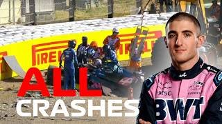 All F1 crashes Jack Doohan