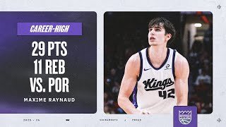 CAREER-HIGH 29 PTS for MAXIME RAYNAUD! | Highlights vs. Blazers 12.18.25