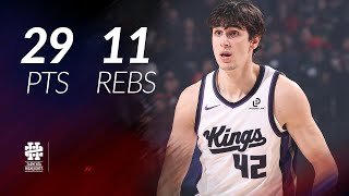 Maxime Raynaud 29 pts 11 rebs vs Blazers 25/26 season