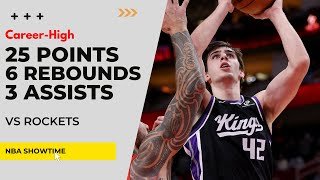 Maxime Raynaud CAREER-HIGH 25 Points, 6 Rebs, 3 Assists vs Rockets I 25-26 NBA Season