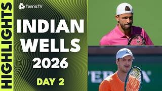Dimitrov Takes On Atmane; Korda, Hurkacz Also Feature | Indian Wells 2026 Day 2 Highlights