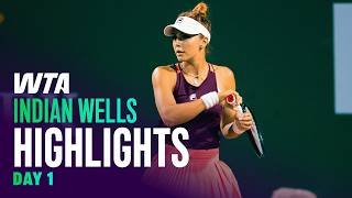 Day 1 in the desert | 2026 Indian Wells Round 1 | WTA Match Highlights