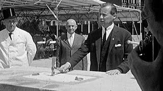Mauerbau und Grundsteinlegung 1959 – Axel Springer Neubau – Das Fundament
