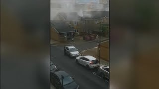 Bow crane collapse accident causes tragedy in lockdown (2) (UK) - ITV London News - 9th July 2020