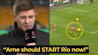 Gerrard’s reaction to Rio Ngumoha’s crazy performance against Wolves