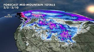 Mountain Snow Forecast for the First Weekend of March