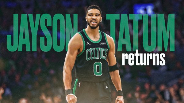 Jayson Tatum starts for Celtics vs. Mavericks, 10 months after Achilles' rupture