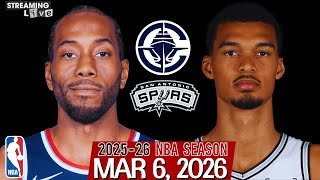 (LIVE) KAWHI VS WEMBY | Los Angeles Clippers vs San Antonio Spurs NBA Live Stream