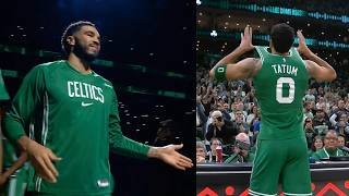 Jayson Tatum introduced in starting lineup in return game from Achilles injury 🙌