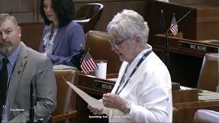 Senator Weber courtesy and honors to U.S. Coast Guard Rescue Swimmer Tyler Jaggers