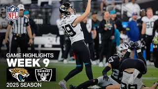 Jacksonville Jaguars vs. Las Vegas Raiders Game Highlights | NFL 2025 Season Week 9