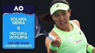 Solana Sierra v Moyuka Uchijima Extended Highlights | Australian Open 2026 First Round