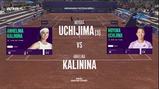 (3) Moyuka Uchijima (JPN) vs Anhelina Kalinina (UKR)  -  Game, Set, Match