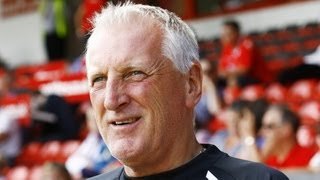 Tranmere Manager Ronnie Moore ahead of the Mansfield Town Capital One Cup tie