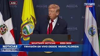 En vivo desde el Trump National Doral Miami en La Florida | Cumbre Escudos de las Américas.