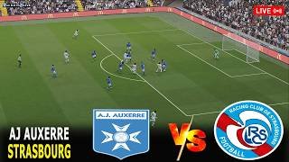 🔴AJ Auxerre vs Strasbourg | French Ligue 1 2025/26 | eFootball PES 21 Full Match Simulation Live