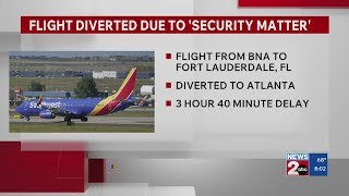 Flight out of Nashville diverted due to 'security matter'