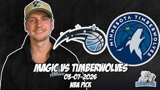 Orlando Magic vs Minnesota Timberwolves 3/7/26 NBA Free Picks & Prediction | NBA Betting Tips