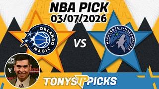 Orlando Magic vs. Minnesota Timberwolves Pick 3/7/26 NBA Pick Prediction