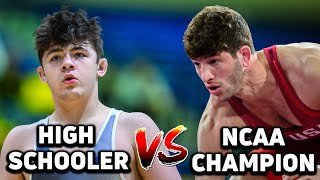 High Schooler Bo Bassett Takes On NCAA Champion Anthony Ashnault
