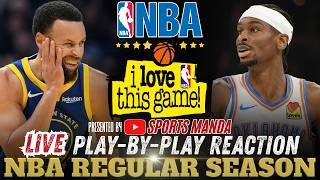 🔴GSW VS OKC THUNDER │ 2026 NBA REGULAR SEASON - Basketball Play-By-Play Reaction & Scoreboard