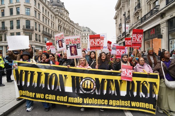 "We will not go quietly": thousands march through London for International Women's Day 2026 - The New Feminist
