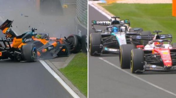 Piastri disaster rocks Aus GP as Russell claims statement F1 win after Ferrari gamble backfires