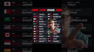 2026 F1 Calendar