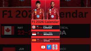 2026 F1 Season Calendar