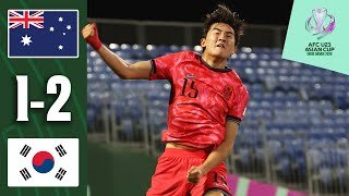 LATE WINNER seals last semi-final spot! | Australia - Korea Republic | Highlights AFC U23 Asian Cup™