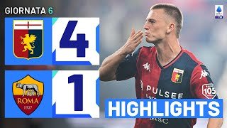 Genoa-Roma 4-1 | Il Grifone travolge i Giallorossi!: Gol e Highlights | Serie A TIM 2023/24