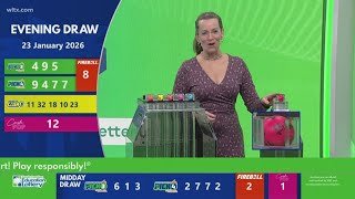 Evening SC winning lottery numbers for January 23, 2026