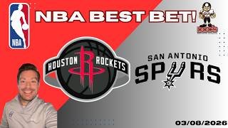 Houston Rockets vs San Antonio Spurs NBA Picks and Predictions Today | Nolan Patrick's Best NBA Bets