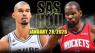 San Antonio Spurs vs Houston Rockets Full Game Highlights – January 28, 2026 | NBA Season