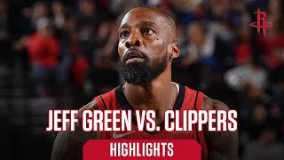 Jeff Green (19 points) Highlights vs. LA Clippers l Houston Rockets