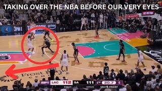 VICTOR WEMBANYAMA is taking over the NBA right now before our very eyes