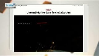 Une météorite traverse le ciel alsacien