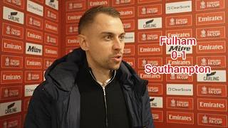 THIS GAME WAS REALLY SOMETHING SPECIAL FOR US! Tonda Eckert Reacts After Fulham 0-1 Southampton