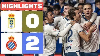 REAL OVIEDO 0 - 2 RCD ESPANYOL | RESUMEN LALIGA EA SPORTS