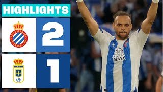 Resumen de RCD Espanyol vs Real Oviedo (2-1)